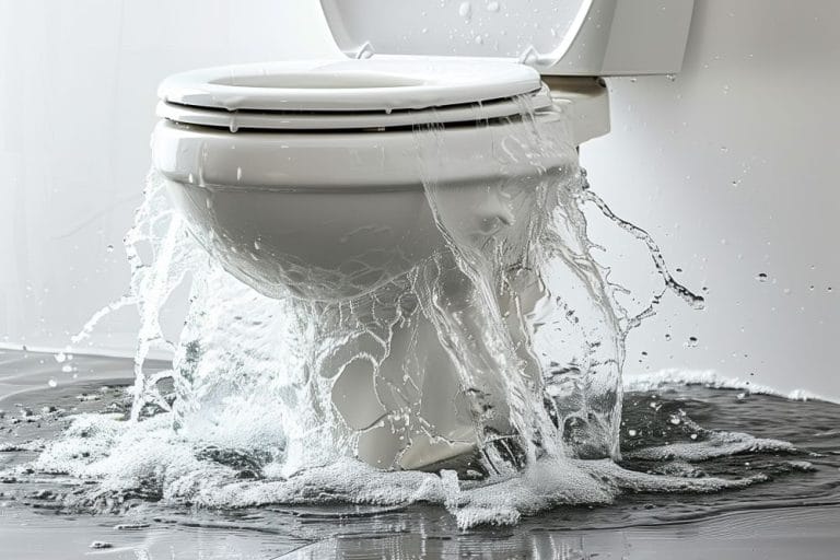 tekenen verstopte wc