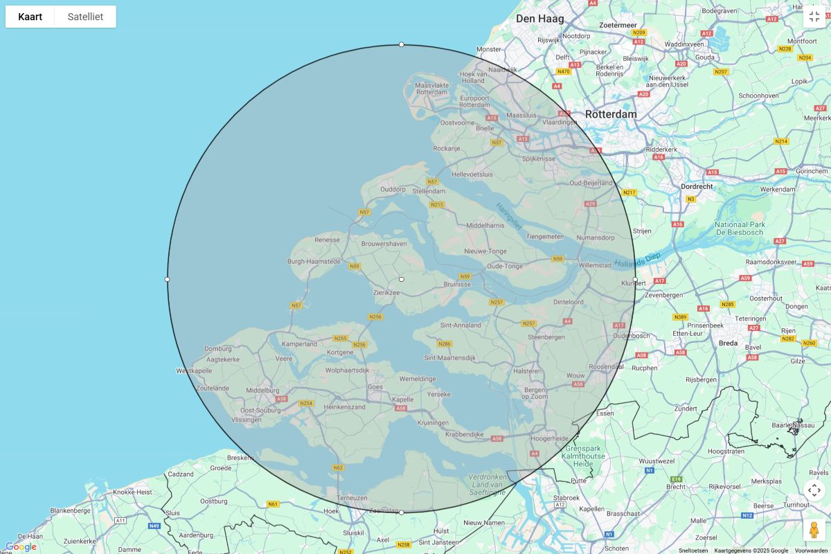 Werkgebied Rioolservice Vlissingen